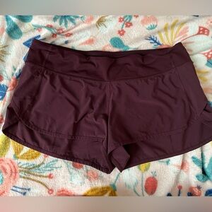 Lululemon Speed Up Low-Rise Lined Short 2.5" size 10
